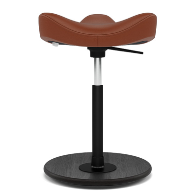 Ergonomic chair move low brown, black wood Varier