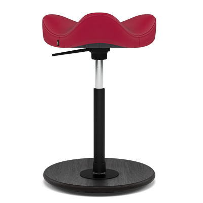 Ergonomic chair move low red, black wood Varier