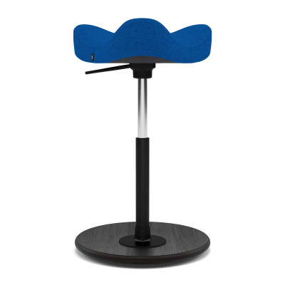 Ergonomic chair move low blue, black wood Varier