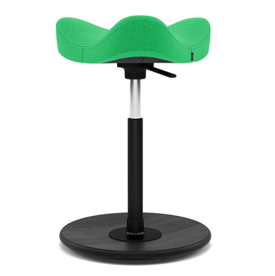 Krzesło ergonomiczne Move Low zielone, czarne drewno Varier