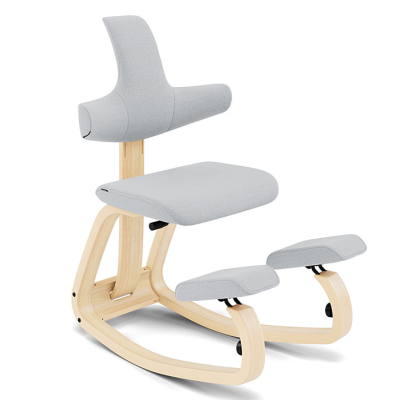 Ergonomic chair that mint, natural wood Varier
