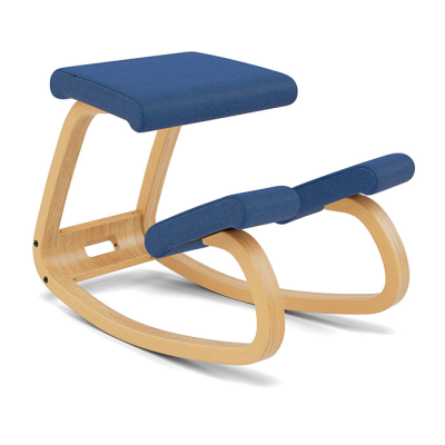 Ergonomic chair Variable dark blue Reflect 774, light brown wood