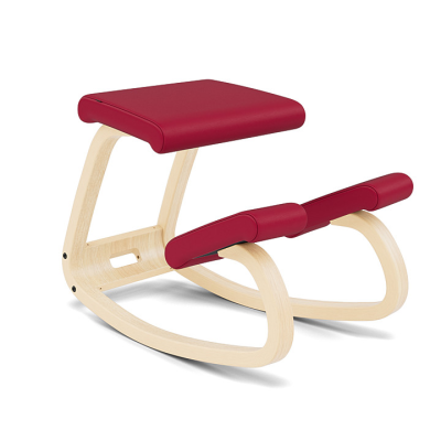 Ergonomic chair variable red noir 31324 natural wood Varier