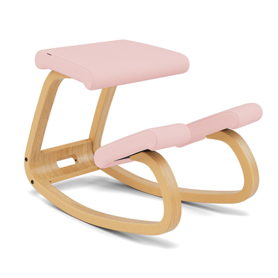 Krzesło ergonomiczne Variable jasnoszare Reflect 614, jasnobrązowe drewno Varier