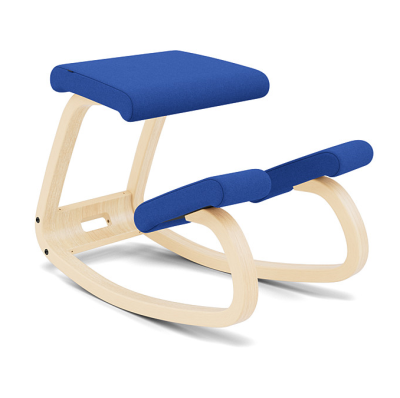 Ergonomic chair Variable Blue Divina 756, Natural Wood Varier
