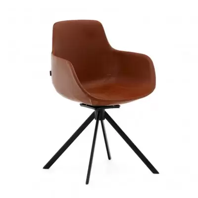 Krzesło obrotowe Tissiana brązowe La Forma