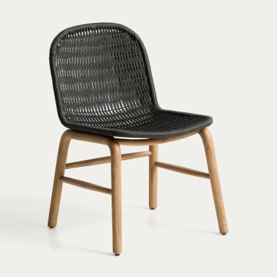 Krzes�o ogrodowe Alipa ciemnoszare Kave Home