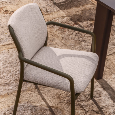 Krzesło ogrodowe Linosa zielone Kave Home