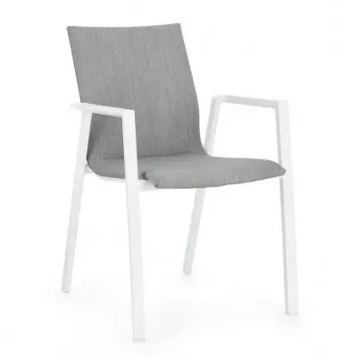 Krzesło ogrodowe Sedia białe Bizzotto