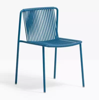 Krzesło ogrodowe Tribeca 3660 niebieskie Pedrali
