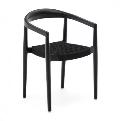 Krzesło ogrodowe Ydalia czarne La Forma