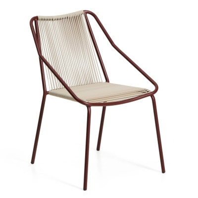 Krzes�o ogrodowe Zivia bordowe Kave Home