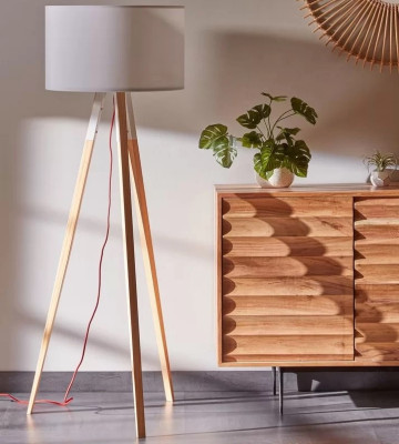 Lampa podłogowa Iguazu biała Kave Home