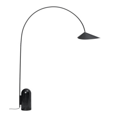 Lampa podłogowa Arum Arched czarna Ferm Living