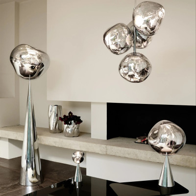 Lampa podłogowa Melt Cone Fat Nickel Tom Dixon