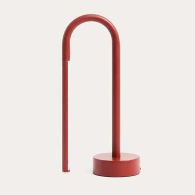 Bow red portable lamp Kave Home