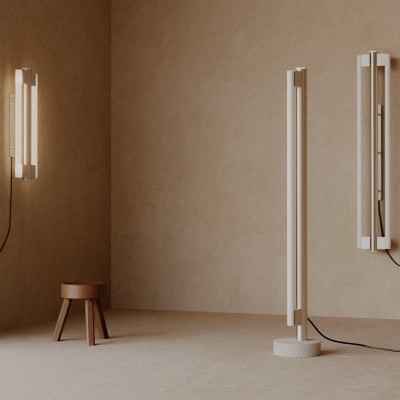 Lampa ścienna Eiffel Double 1000 stal nierdzewna Frama