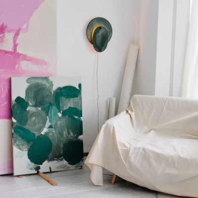 Lampa ścienna Nebula 01 ciemnozielona Serax