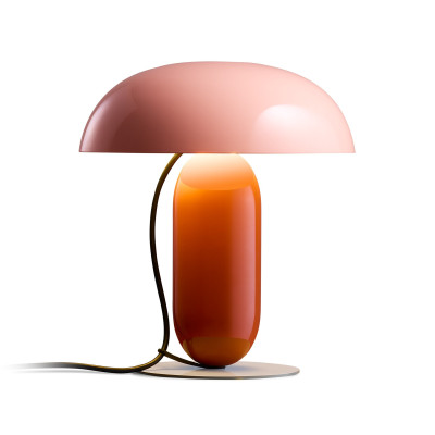 Lampa stołowa Gambosa S różowo-pomarańczowa Marset