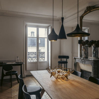 Lampa wisząca Beat Fat czarna Tom Dixon