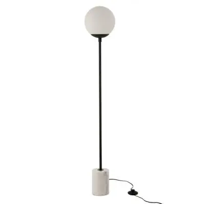 lampa podłogowa ball biała j-line