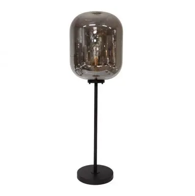 LAMPA PODOGOWA GLASS METAL SMALL DOME DECO