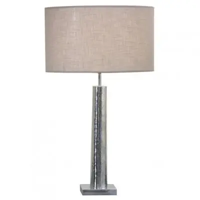 LAMPA STOOWA ELAZNA PODSTAWA Z BEOWYM KLOSZEM DOME DECO