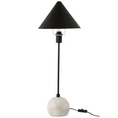lampa stołowa cone czarna j-line