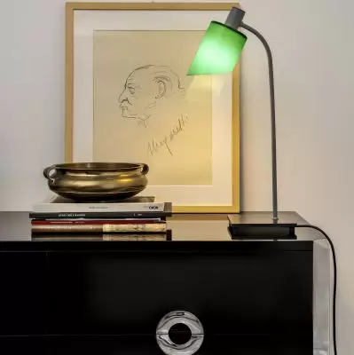 Lampa stołowa Lampe de bureau zielona Nemo