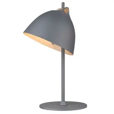 LAMPA STOŁOWA MONET SZARA