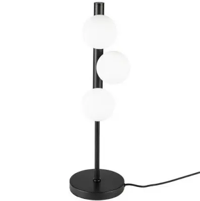 Lampa stołowa Monica szkło opalizowane White Label Living