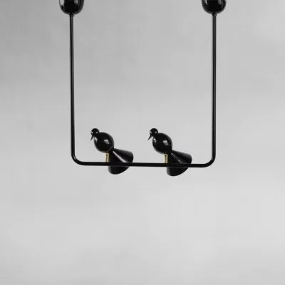 Lampa wisząca Alouette 2 bird czarna Atelier Areti