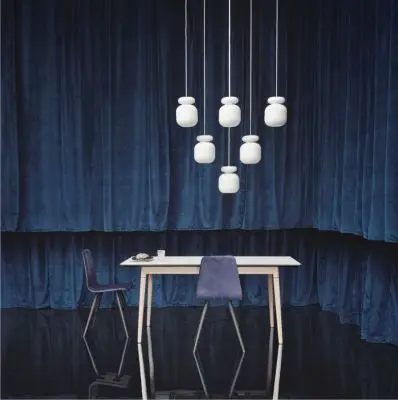 LAMPA WISZĄCA maiko biała bolia