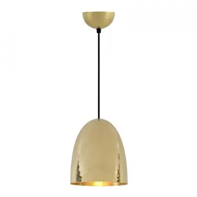 LAMPA WISZĄCA STANLEY ŚREDNIA Hammered Brass BTC