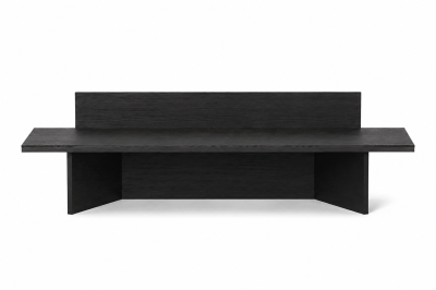 ŁAWKA OBLIQUE CZARNY DĄB FERM LIVING