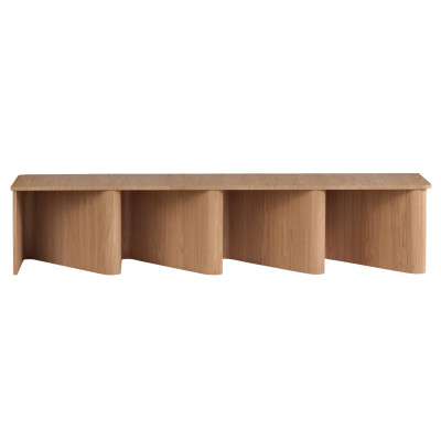 Lavička Nami 213 cm flambovaný dub Miniforms