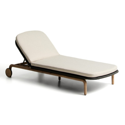 Leżak ogrodowy Alipa ciemnoszary kave home