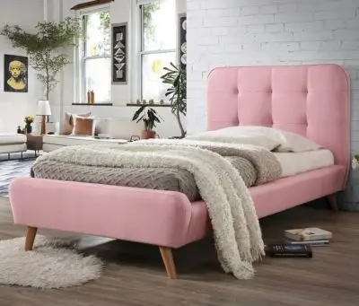 Łóżko Tiffany 90x200 cm różowe