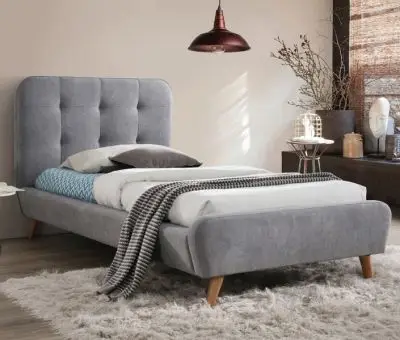 Łóżko Tiffany 90x200 cm szare
