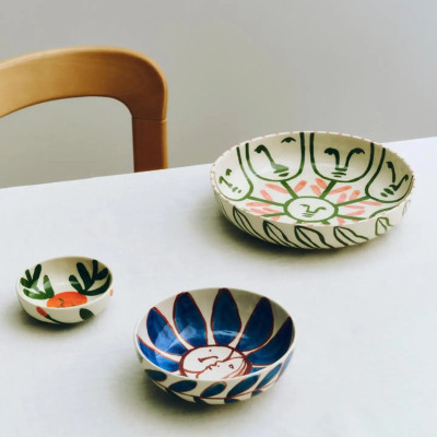 Miska La Pittura 18 cm Deep blue flower HAY