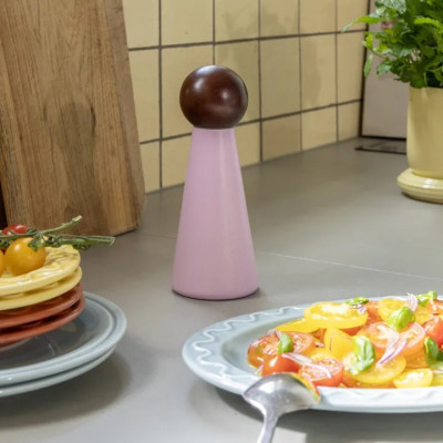 Młynek do soli i pieprzu Halma Large różowy &k Amsterdam