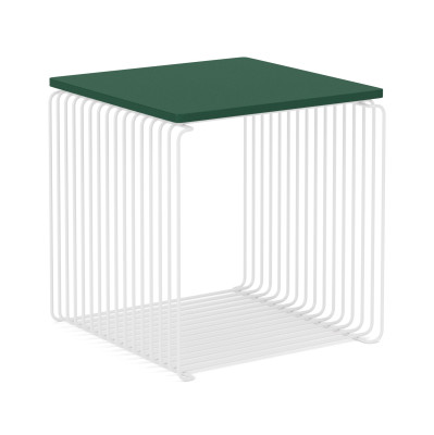 Moduł Panton Wire 34,8 × 34,8 × 34,8 cm z półką biały Montana