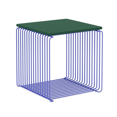 Moduł Panton Wire 34,8 × 34,8 × 34,8 cm z półką niebieski Montana