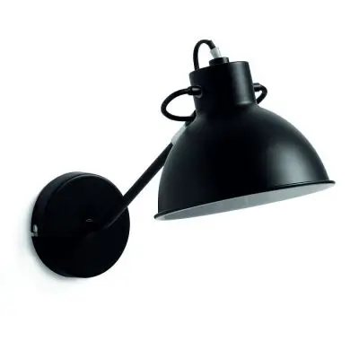 LAMPA ŚCIENNA ODALIS CZARNA LA FORMA