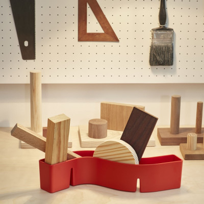 Organizer biurkowy S-Tidy czerwony Vitra