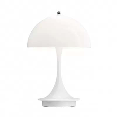 Lampa przenośna Panthella 160 Portable biała opalizowana Louis Poulsen