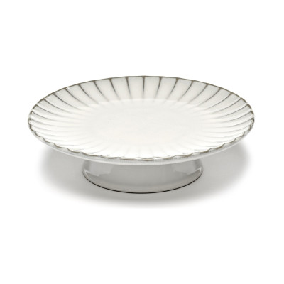 Patera na ciasto Inku 21 cm biała Serax