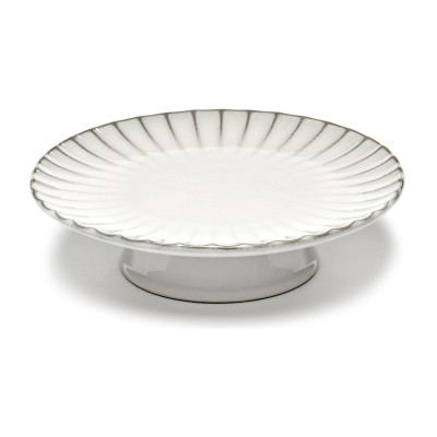 Patera na ciasto Inku 24 cm biała Serax
