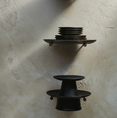 Patera na ciasto Inku 24 cm czarna Serax