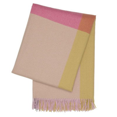 Color Block kostkovaná růžová a béžová Vitra